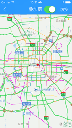 实时交通地图显示效果