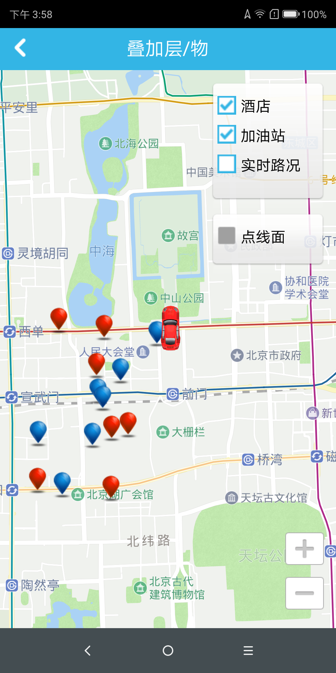 地图打点及气泡展示效果